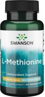 Фото - Аминокислоты Swanson L-Methionine 500 mg 30 cap 