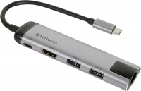 Фото - Картридер / USB-хаб Verbatim USB-C Multiport Hub 