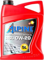 Фото - Моторное масло Alpine RSL 0W-20 5 л