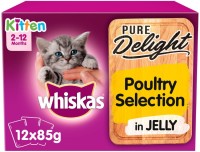 Фото - Корм для кошек Whiskas Kitten Pure Delight Poultry Selection in Jelly 12 pcs 