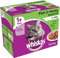 Фото - Корм для кошек Whiskas 1+ Fish/Meat Selection in Jelly 12 pcs 