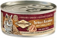 Фото - Корм для кошек Carnilove Adult Turkey/Reindeer Canned 100 g 