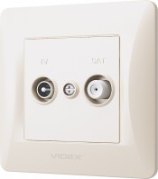 Фото - Розетка Videx VF-BNSK2TVSATE-CR бежевый