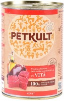 Фото - Корм для собак PETKULT Canned Grain Free Adult with Beef 1 шт