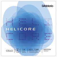 Фото - Струны DAddario Helicore Single A Cello 1/4 Medium 