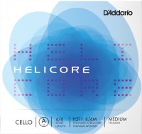 Фото - Струны DAddario Helicore Single A Cello 4/4 Medium 