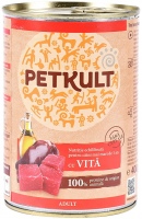 Фото - Корм для собак PETKULT Canned Grain Free Adult with Beef 1 шт