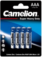 Аккумулятор / батарейка Camelion Super Heavy Duty  4xAAA Blue