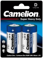 Аккумулятор / батарейка Camelion Super Heavy Duty 2xD Blue 