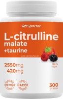 Фото - Аминокислоты Sporter L-Citrulline Malate + Taurine 300 g 