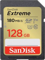 Фото - Карта памяти SanDisk Extreme SD Class 10 UHS-I U3 V30 128 ГБ