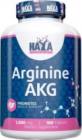 Фото - Аминокислоты Haya Labs Arginine AKG 1000 mg 100 tab 