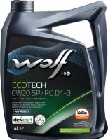 Моторное масло WOLF Ecotech 0W-20 SP/RC D1-3 4 л