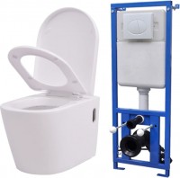 Фото - Инсталляция для туалета VidaXL Wall Hung Toilet with Concealed Cistern 274669 