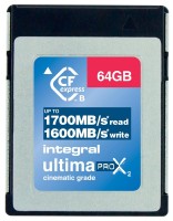 Фото - Карта памяти Integral UltimaPro X2 CFexpress Cinematic Type B 2.0 Card 64 ГБ