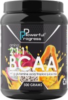 Фото - Аминокислоты Powerful Progress Amino BCAA 2-1-1 + Glutamine 500 g 