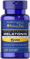 Фото - Аминокислоты Puritans Pride Melatonin 5 mg 120 tab 