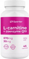 Фото - Сжигатель жира Sporter L-Carnitine 670 mg + CoQ10 30 mg 45 cap 45 шт