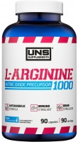 Фото - Аминокислоты UNS L-Arginine 1000 mg 90 cap 