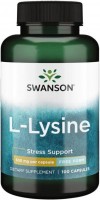 Фото - Аминокислоты Swanson L-Lysine 500 mg 100 cap 