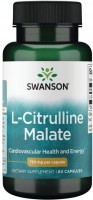 Фото - Аминокислоты Swanson L-Citrulline Malate 750 mg 60 cap 