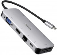 Картридер / USB-хаб Rapoo XD200C 
