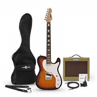 Фото - Гитара Gear4music Knoxville Semi-Hollow Electric Guitar SubZero V35RG Amp Pack 