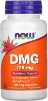 Фото - Аминокислоты Now DMG 125 mg 100 cap 