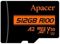 Карта памяти Apacer microSDXC UHS-I U3 V30 A2 512 ГБ