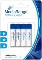 Фото - Аккумулятор / батарейка MediaRange Premium Alkaline  4xAAA