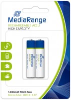 Фото - Аккумулятор / батарейка MediaRange 2xAAA 1000 mAh 