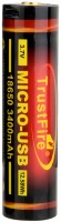 Фото - Аккумулятор / батарейка TrustFire 1x18650 3400 mAh micro USB
