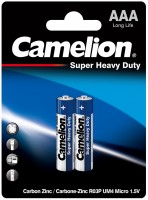 Аккумулятор / батарейка Camelion Super Heavy Duty  2xAAA Blue