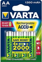 Фото - Аккумулятор / батарейка Varta Rechargeable Accu 4xAA 1350 mAh 