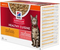 Фото - Корм для кошек Hills SP Healthy Cuisine Adult Chicken/Salmon  12 pcs