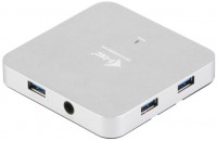 Фото - Картридер / USB-хаб i-Tec USB 3.0 Metal Charging HUB 4 Port 