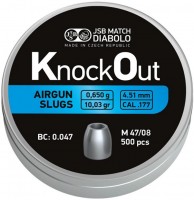 Фото - Пули и патроны JSB KnockOut 4.51 mm 0.650 g 500 pcs 