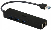 Фото - Картридер / USB-хаб i-Tec USB 3.0 Slim HUB 3 Port + Gigabit Ethernet Adapter 
