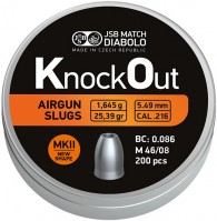 Фото - Пули и патроны JSB KnockOut MKII 5.49 mm 1.645 g 200 pcs 