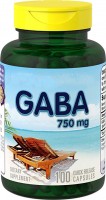 Фото - Аминокислоты PipingRock GABA 750 mg 100 cap 
