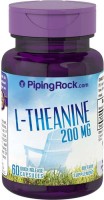 Фото - Аминокислоты PipingRock L-Theanine 200 mg 60 cap 