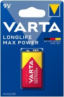 Фото - Аккумулятор / батарейка Varta Longlife Max Power 1xKrona 