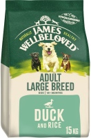 Фото - Корм для собак James Wellbeloved Adult Large Breed Duck/Rice 15 kg 