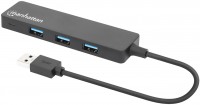 Фото - Картридер / USB-хаб MANHATTAN 4-Port USB 3.0 Type-A Hub 