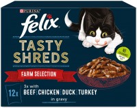 Фото - Корм для кошек Felix Tasty Shreds Farm Selection in Gravy  12 pcs