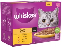 Фото - Корм для кошек Whiskas 7+ Poultry Feasts in Gravy  96 pcs