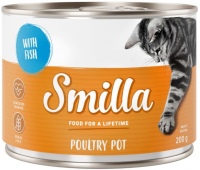 Фото - Корм для кошек Smilla Bowls Poultry with Fish 200 g 6 pcs 