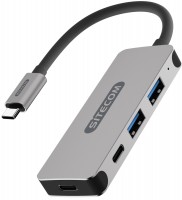 Фото - Картридер / USB-хаб Sitecom USB-C Hub 4 Port CN-384 