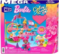 Фото - Конструктор MEGA Bloks Barbie Color Reveal Trainn Wash Pets Building Set HHP89 