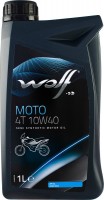 Фото - Моторное масло WOLF Moto 4T 10W-40 1 л